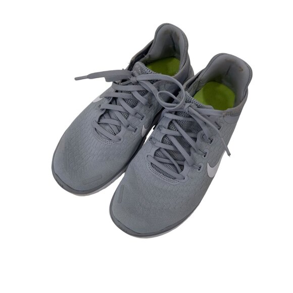 Nike Flex RN Women Running Shoes Size 8 Lightweight Mesh Lace-Up Gray & White - Picture 3 of 16